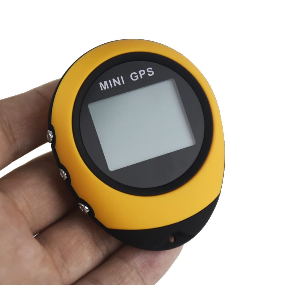 GPS Tracking Device Travel Portable Keychain Locator Pathfinding Motorcycle Vehicle Outdoor Sport Handheld Keychain (D 65x 52 x21mm)