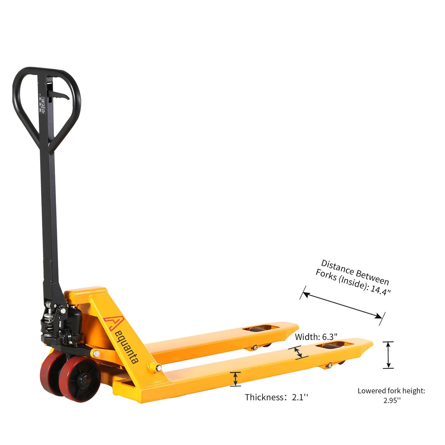 Aequanta Manual Pallet Jacks 5500lbs Capacity Industrial Hand Pallet Truck 48" Lx27''W Fork Size