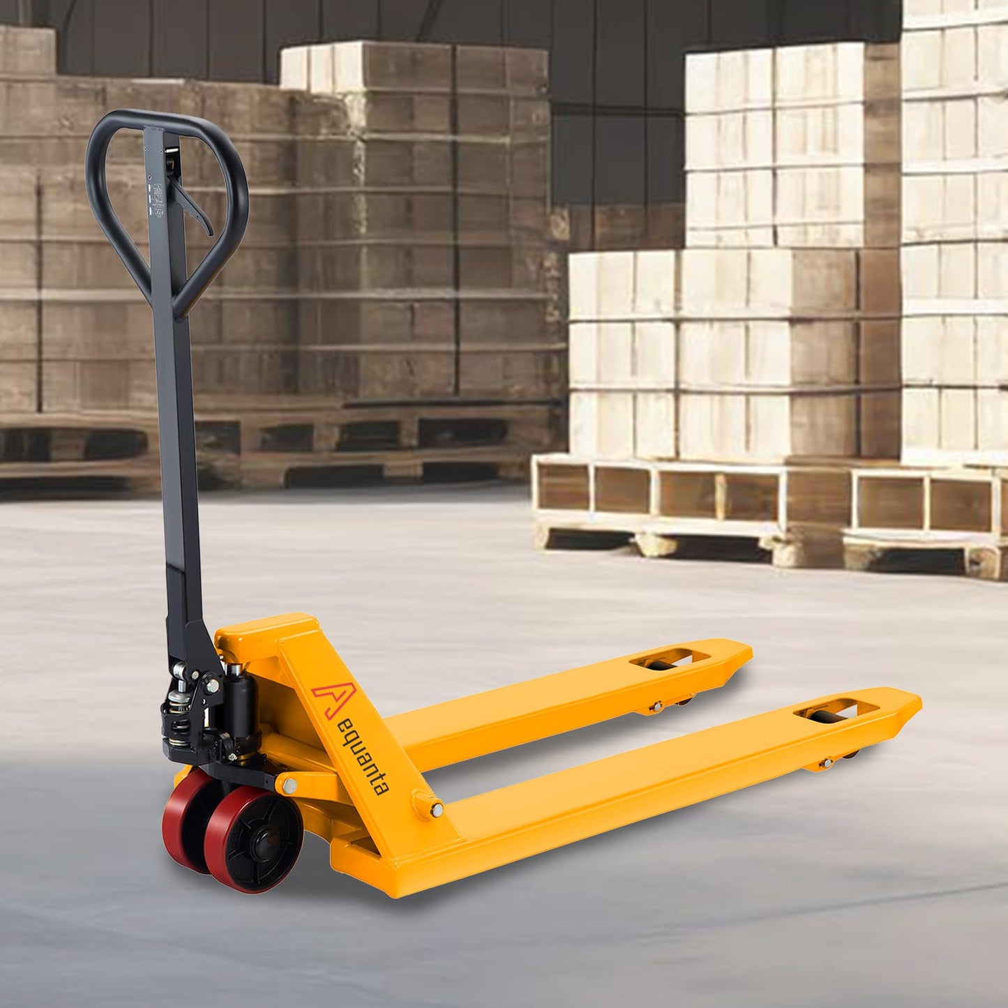 Aequanta Manual Pallet Jacks 5500lbs Capacity Industrial Hand Pallet Truck 48" Lx27''W Fork Size