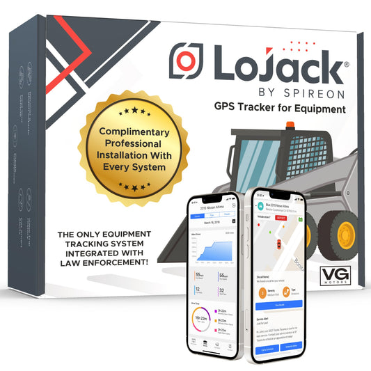 LoJack for Construction Equipment | Machinery Theft Protection | LoJack GPS Equipment Tracking System | No Monthly Fee (3 Years)